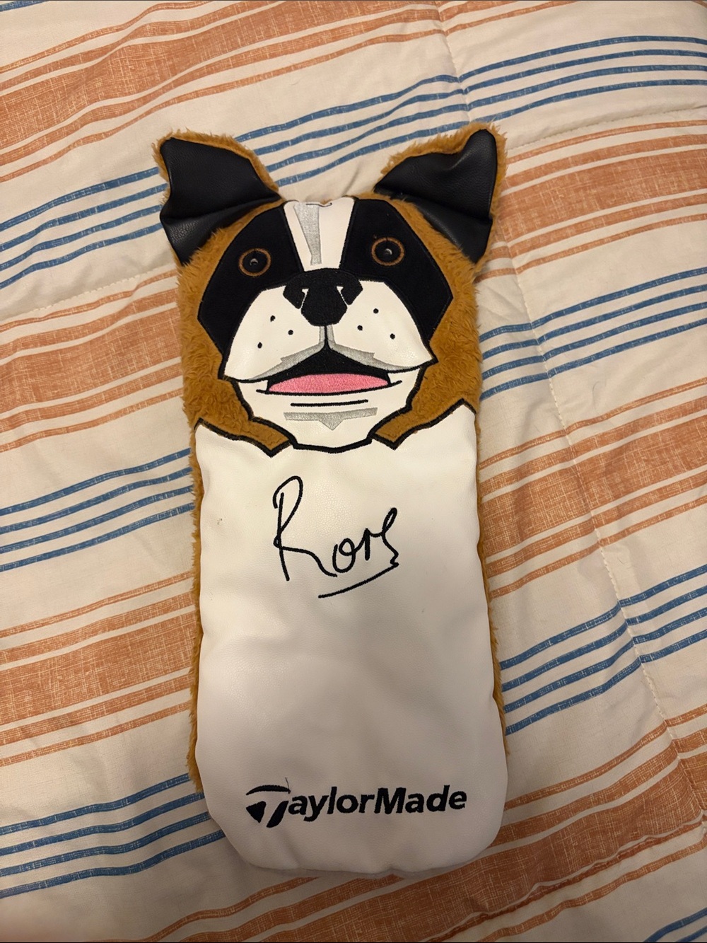 TaylorMade Rory Brown White Dog Plush Driver Head Cover